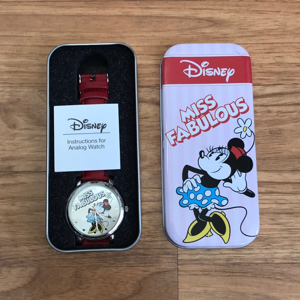 Disney Minnie ‘Miss Fabulous’ Wrist Watch New in Box